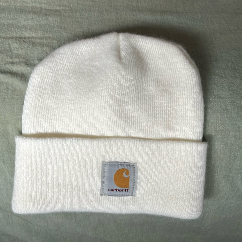 White carhart hat